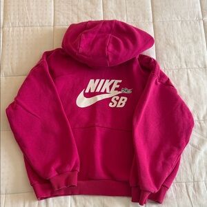 Nike SB Fuchsia Hoodie with Logo